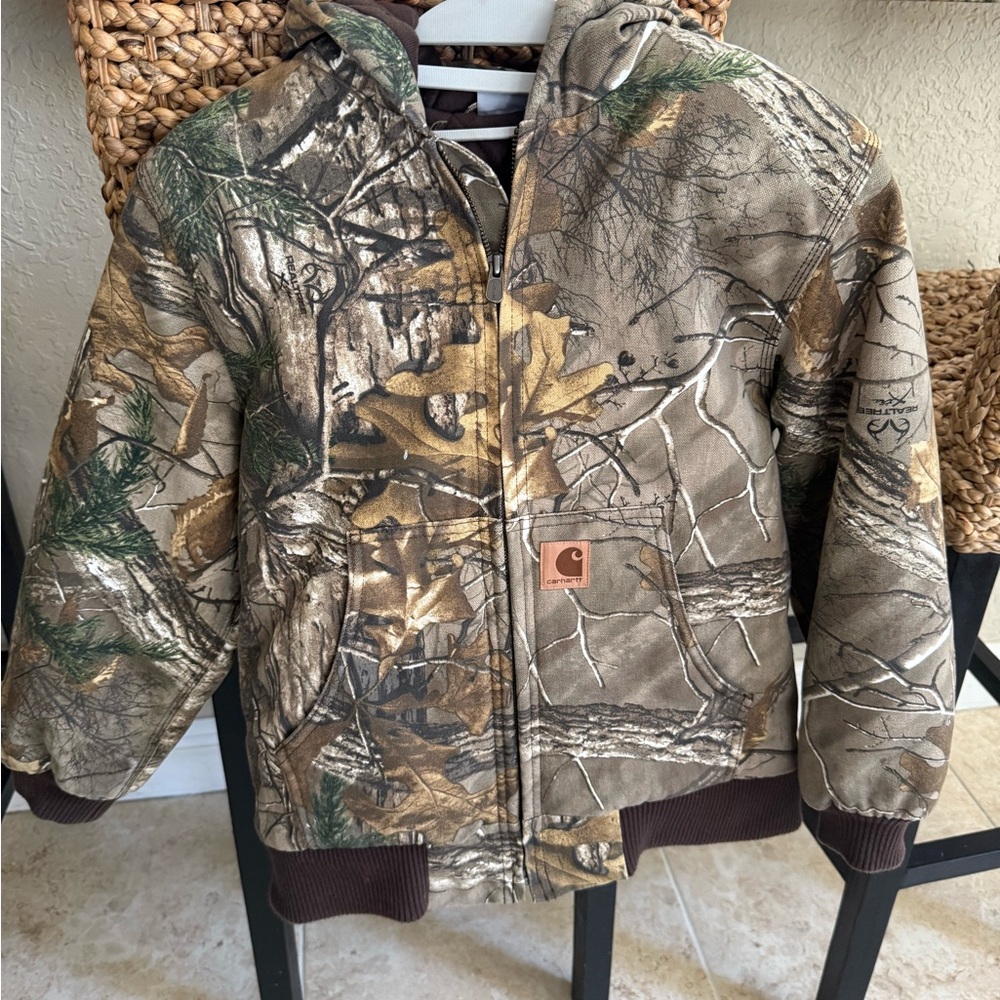 Carhartt Camouflage Jacket with Logo Patch